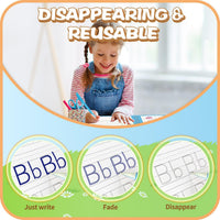 Magic Grooved Writing Practice Copybook for Kids – Reusable Handwriting Workbook, Ages 3–8