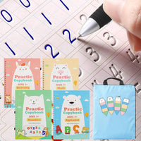 Magic Grooved Writing Practice Copybook for Kids – Reusable Handwriting Workbook, Ages 3–8