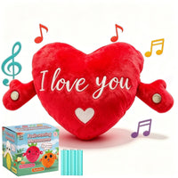 Interactive Musical Plush Toy – Fruit, Heart & Santa Designs