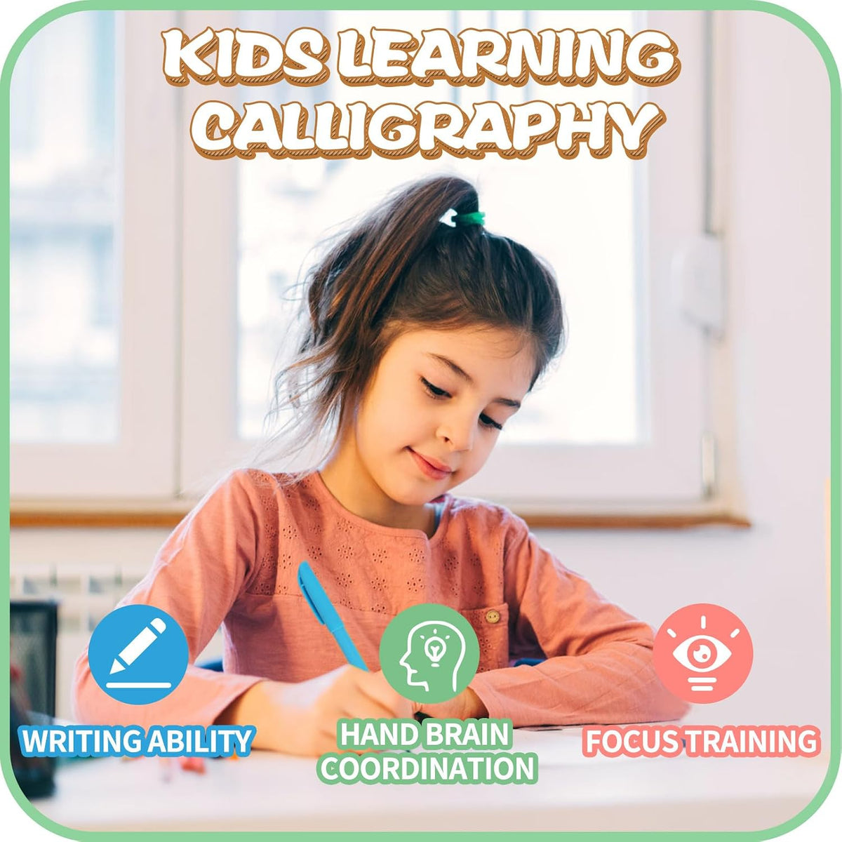 Magic Grooved Writing Practice Copybook for Kids – Reusable Handwriting Workbook, Ages 3–8