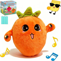 Interactive Musical Plush Toy – Fruit, Heart & Santa Designs