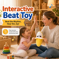 Interactive Musical Plush Toy – Fruit, Heart & Santa Designs