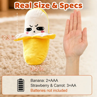 Interactive Musical Plush Toy – Fruit, Heart & Santa Designs