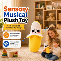 Interactive Musical Plush Toy – Fruit, Heart & Santa Designs