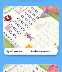 Magic Groove Practice Copybook for Kids | Reusable Wipe-Clean Writing Book