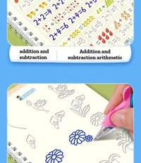 Magic Groove Practice Copybook for Kids | Reusable Wipe-Clean Writing Book