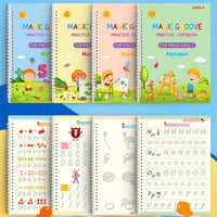 Magic Groove Practice Copybook for Kids | Reusable Wipe-Clean Writing Book