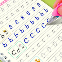 Magic Groove Practice Copybook for Kids | Reusable Wipe-Clean Writing Book